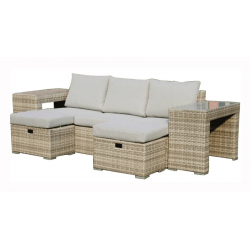 Polo Outdoor 5pc Sofa Setting Light Grey